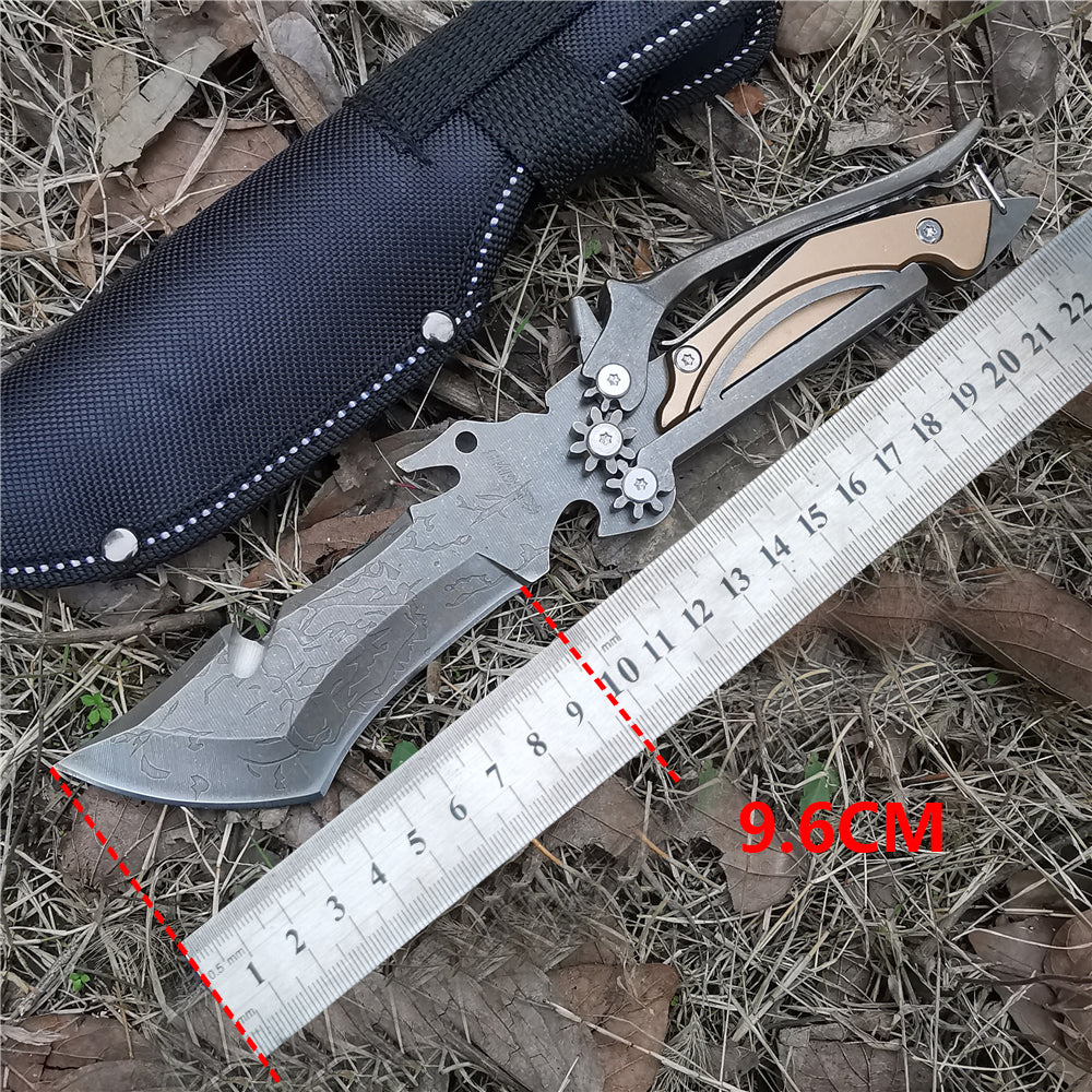 KD Mechanical Hunting Knife Vehicle Camping Knife Tools