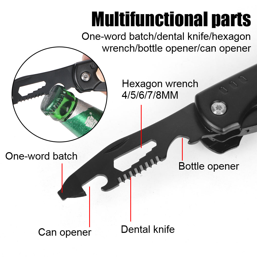 KD Multi Functional Wrench Hammer Combination Folding Pliers Hand Tools