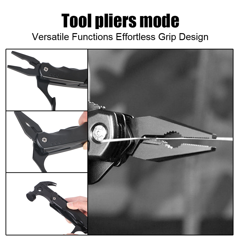 KD Multi Functional Wrench Hammer Combination Folding Pliers Hand Tools