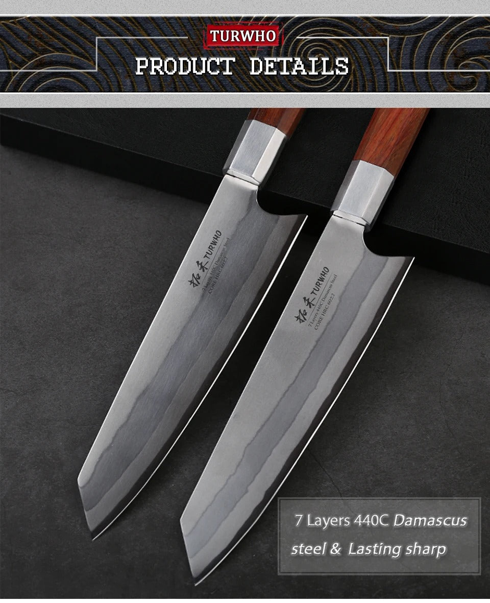 KD 8 inch Chef Knife Japanese Kitchen Knives Stainless Steel Kiritsuke