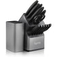 KD 15 PCS Kitchen Knife Set with Block and Utensil Holder