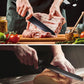 KD Kitchen Knife Block Set 14 PCS Set with Sharpener
