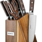 KD 7-Piece Kitchen Knife Set with Block German Steel