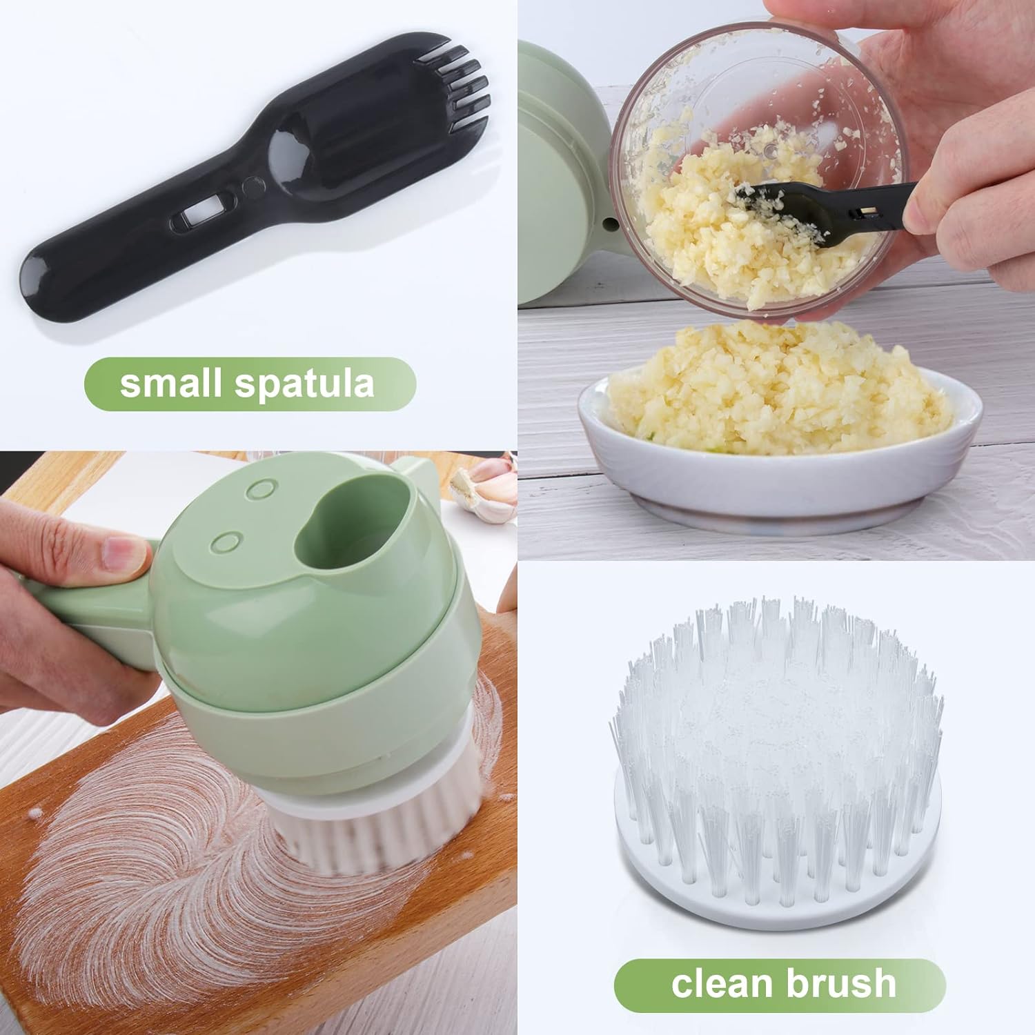  4 in 1 Handheld Electric Vegetable Cutter Set, 4 in 1