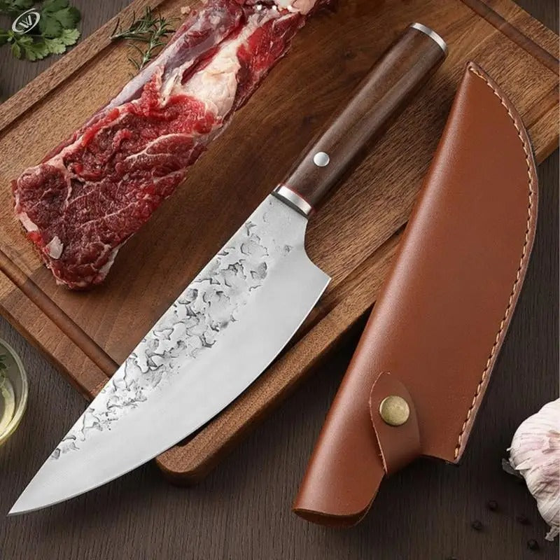 KD Butcher's Knife Hand Forged Kitchen Knife Cleaver Stainless Steel Knife