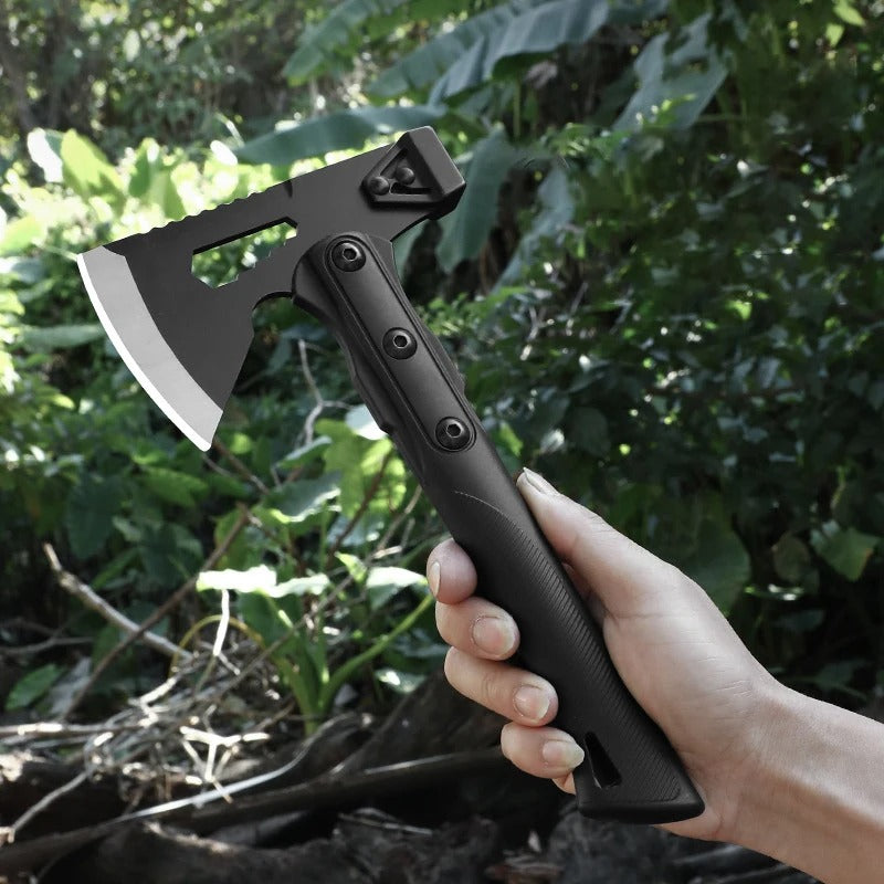 KD Multifunctional Tactical Axe Camping Tree Chopping Wood Axe Worker Axe With Sheath