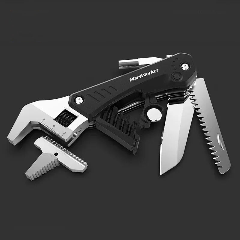 KD Multi-Functional Wrench Tool Pliers Stainless Steel Wire Cutter Camping Knife