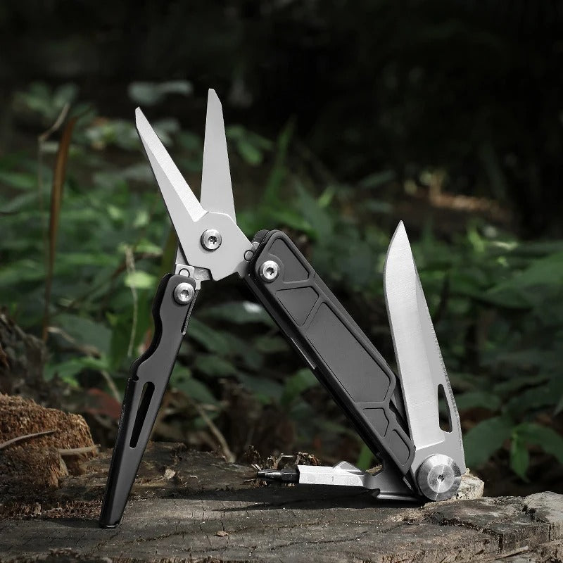 KD Folding Pocket Knife Mini Multi Tool Scissors Outdoor Camping Tool