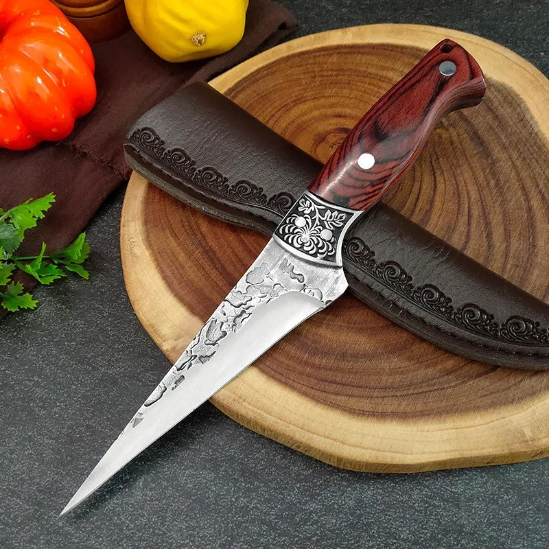 KD Hand Forged Steel Boning Knife Chef's Knives Kitchen Tool