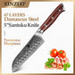 KD 5 Inch Stainless Steel Santoku Knife 67 Layer Damascus Kitchen Knife