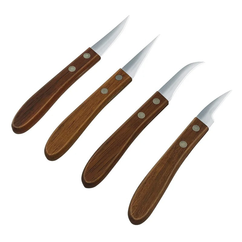 KD 4 Pieces Carving Knives Professional Chef Sharp Food Fruit Paring Knife