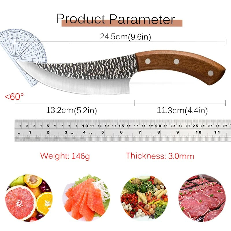 KD 5 Inch Sharp Boning Knife Kitchen Cutting Tool Stainless Steel Chef Peeling Knife