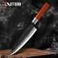 KD 8Inch Chef Knife Octagonal Handle Forged High Carbon Steel Cleaver Kitchen Knife