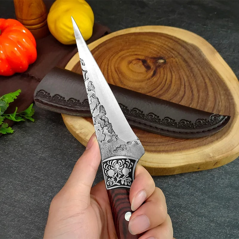 KD Hand Forged Steel Boning Knife Chef's Knives Kitchen Tool