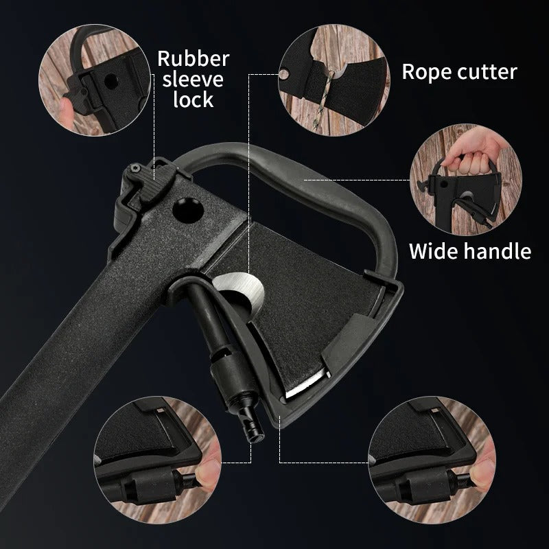 KD Multifunctional Outdoor Axe Knife Rescue Whistle Mountain Firewood Cutting Axe