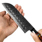 KD 7 Inch Santoku Knife Japanese Damascus Steel 67 Layers Chef Kitchen Knives
