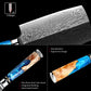 KD 7 Inch Nakiri Knife Japanese Damascus 67 layers VG10 Steel Cleaver Knife