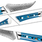 KD 3.5 Inch Vg10 Damascus Steel Knife Peeling Knife Pakkawood Handle