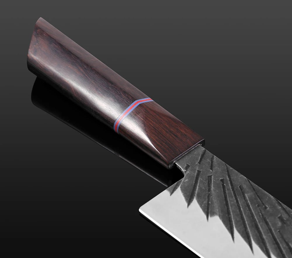 KD High Carbon Steel Kiritsuke Knife 440C Steel Hand Forged Kitchen Knife