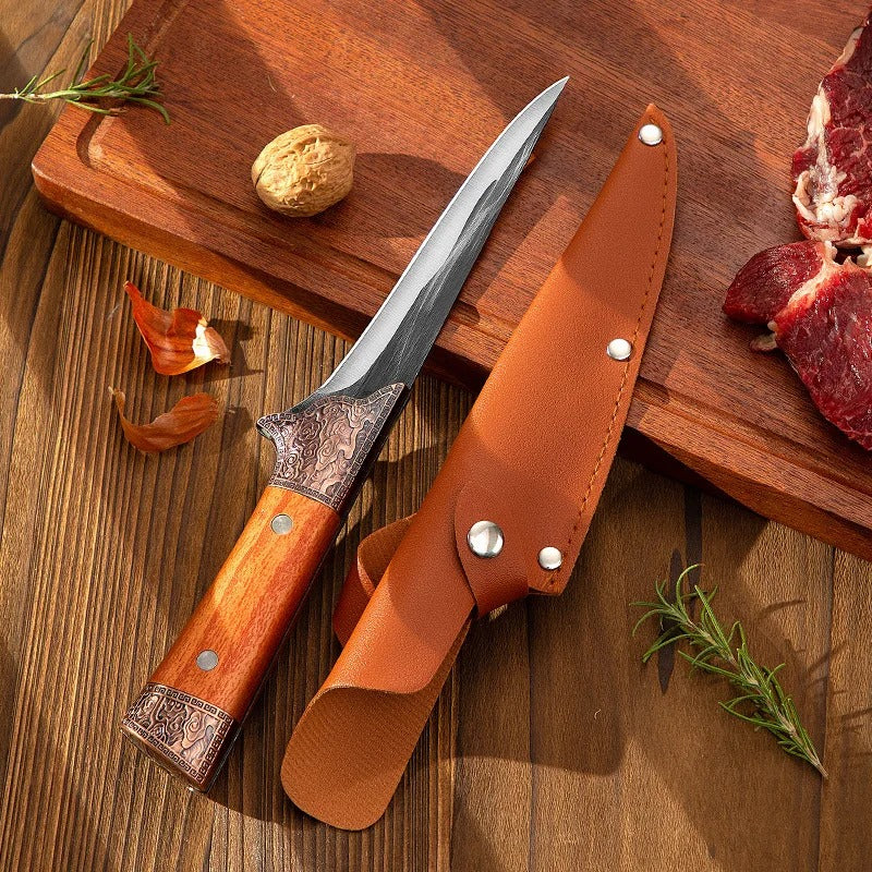 KD Stainless Steel Handmade Boning Knife Kitchen Hand Forged Fillet Knife