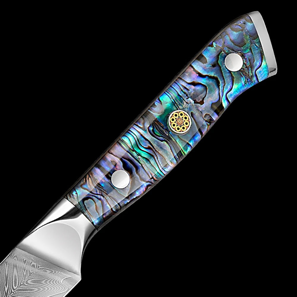 KD 5 Inch Paring Knife VG10 Damascus Steel Utility Knife