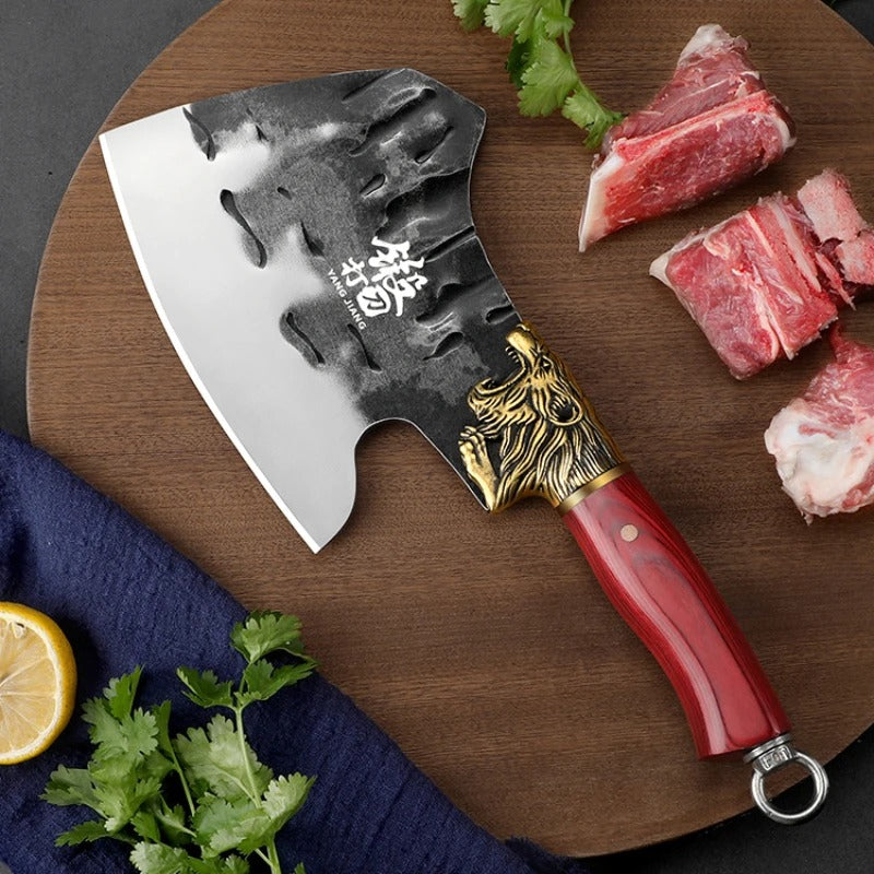 KD Stainless Steel Bone Chopping Specialized Knife Kitchen Axe Knife