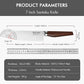 KD 7 Inch Japanese Santoku Knife High Carbon Stainless Steel X50Cr15MoV Kitchen Knife