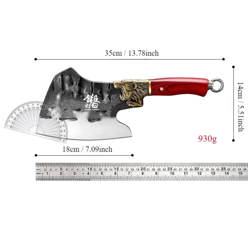 KD Stainless Steel Bone Chopping Specialized Knife Kitchen Axe Knife