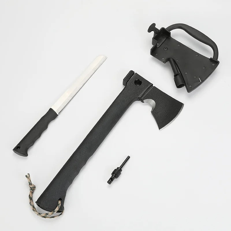 KD Multifunctional Outdoor Axe Knife Rescue Whistle Mountain Firewood Cutting Axe