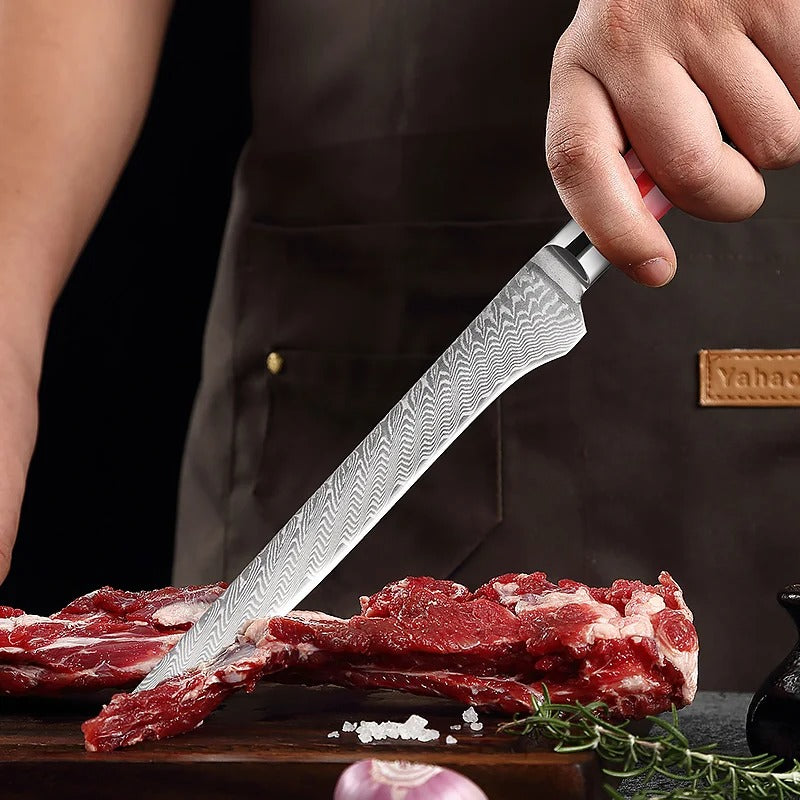 KD Japan Damascus Steel Boning Knife Bone and Meat Separation Knife