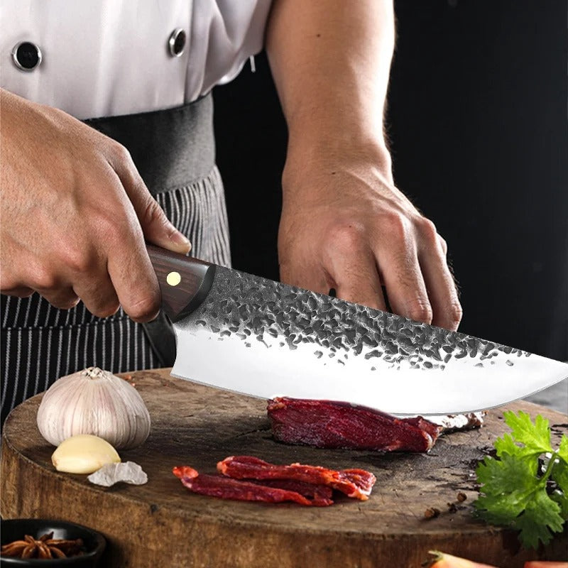 KD High Carbon Steel Boning Knives Kitchen Vegetable Meat Cleaver Chef Knife