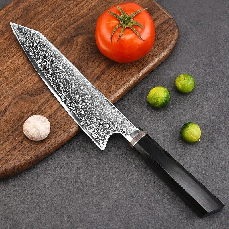 KD 8 Inch Chefs Cleaver Knife Damascus VG10 Steel Kiritsuke Kitchen Knife