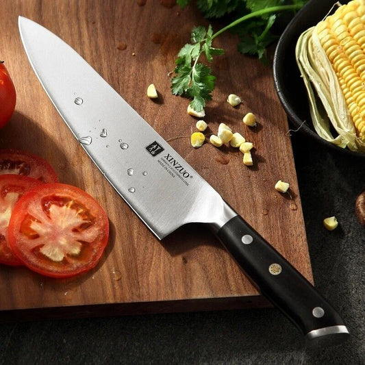 KD 8.5 Inch Chef Knife High Carbon Slicing Stainless Steel Kitchen KnivesKD 8.5 Inch Chef Knife High Carbon Slicing Stainless Steel Kitchen Knives