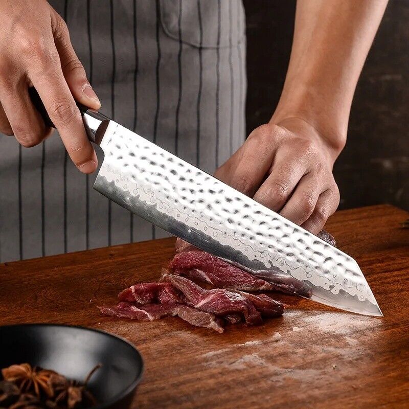 KD 8.5 Inch Kiritsuke Knife 9 Layers Clad Steel Blade Chef Slicing Knife