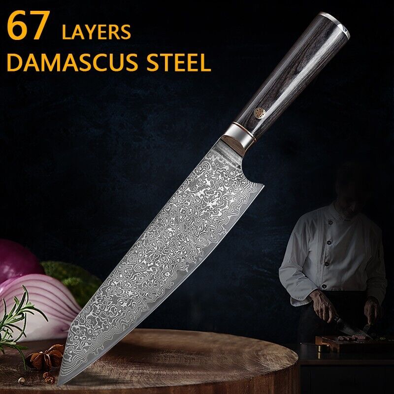 KD Handmade 8 Inch Kiritsuke Knife 5Cr15MoV Stainless Steel Kitchen Knife