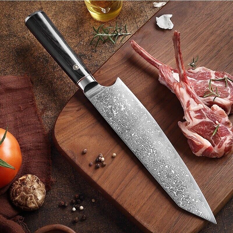 KD Handmade 8 Inch Kiritsuke Knife 5Cr15MoV Stainless Steel Kitchen Knife