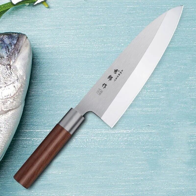 KD German Stainless Steel Sashimi Sashayed Salmon Sushi Knife Fillet Knives