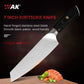 KD 7 Inch Kiritsuke Knife 3cr13 Stainless Steel Kitchen Knife