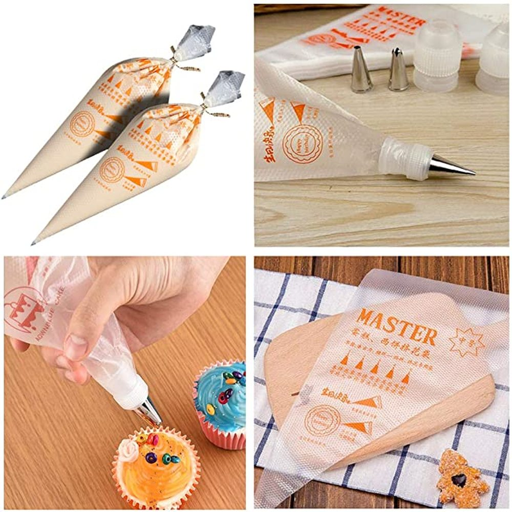 100/50/20pcs Disposable Pastry Bags Cake Cream Piping Bag for Cake Design