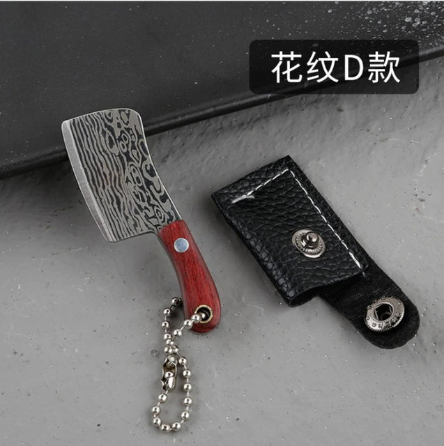 KD Mini Stainless Steel Kitchen Chef Knife Keychain - D1 - Knife Depot Co.