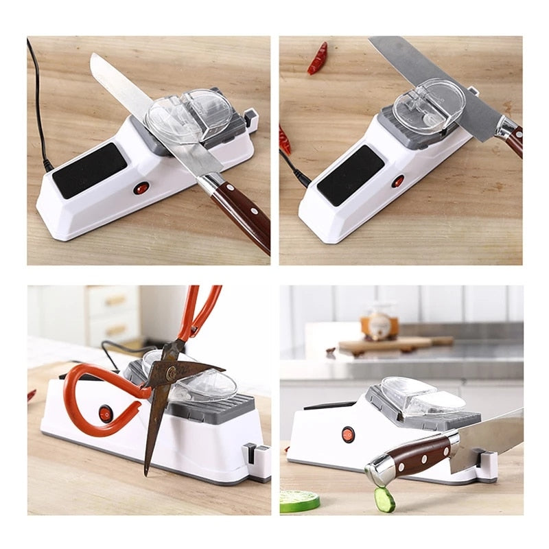  Electric Scissor Sharpener, Multifunctional Household Electric  Cutter Scissor Sharpener Sharpening Tool (US): Home & Kitchen