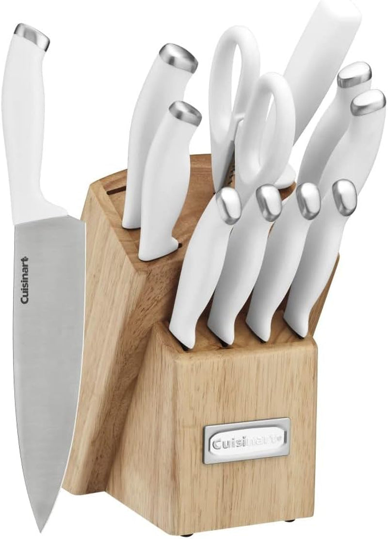 KD 12PCS Kitchen Knife Set Stainless Steel Knives with Block 