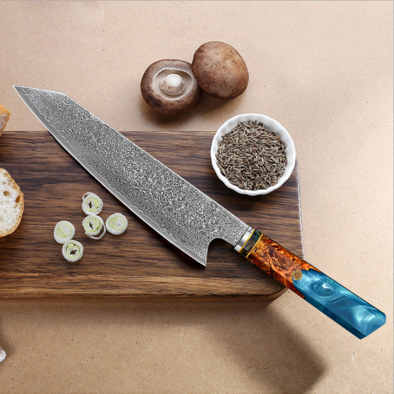 KD Japanese Style VG10 Cored Damascus Steel Kiritsuke Chef Knife - Knife Depot Co.
