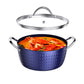 KD Casserole Dish, Induction Saucepan with Lid, 24cm/ 2.2L Stock Pots Non Stick Saucepan,