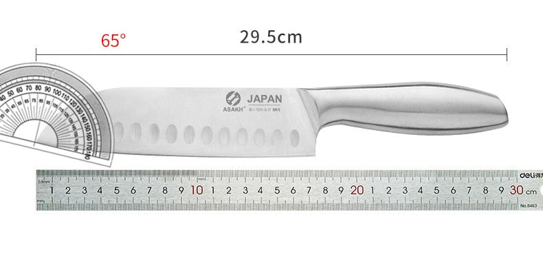 KD 7 inch Hollow Handle Santoku Knife Stainless Steeel Kitchen Chef Knife - Knife Depot Co.