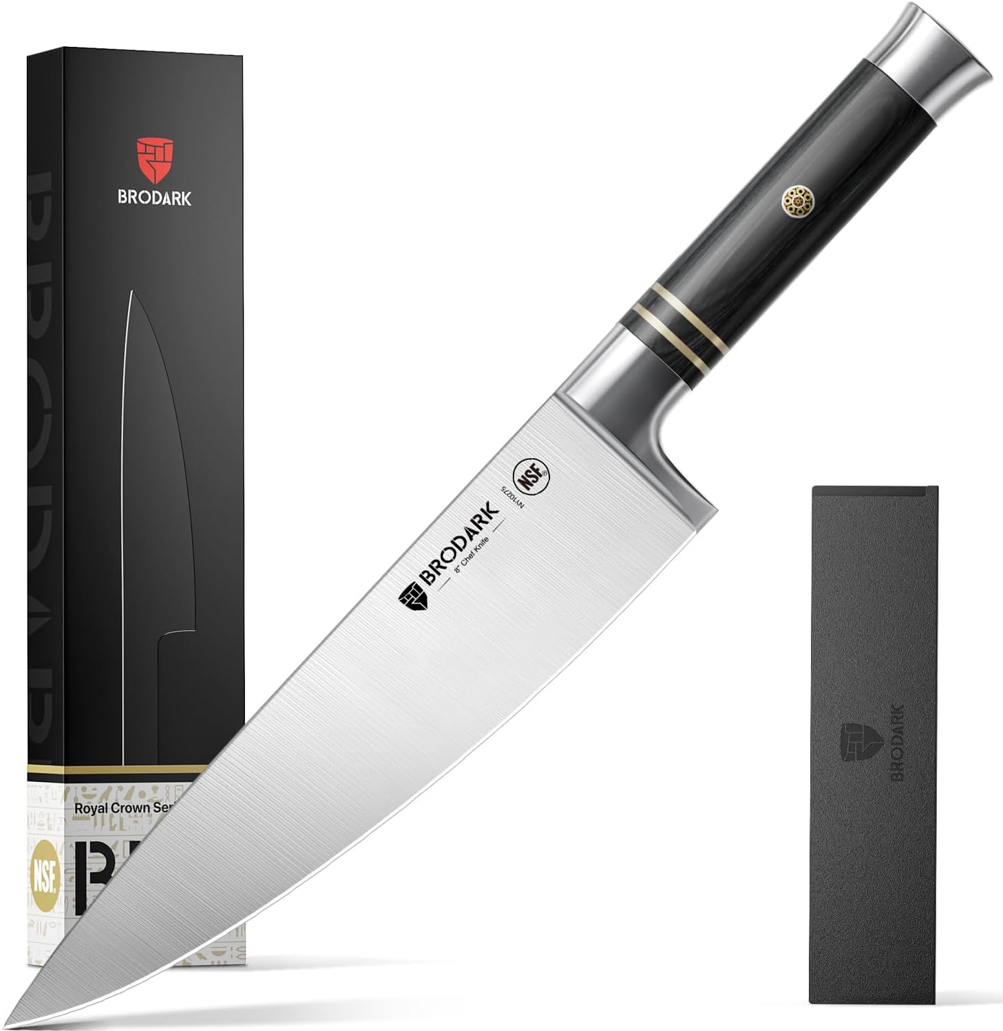 KD Japanese AUS-10 Stainless Steel Chef Knife with Sheath & Gift Box