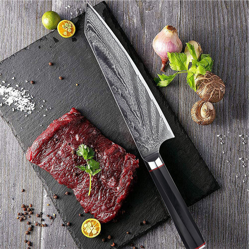 Japanese Imported Damascus Steel Slicing Knife Kitchen Knife For Cutting Meat