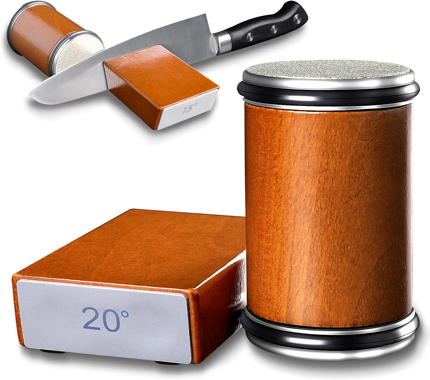 KD Rolling Knife Sharpener Kit - Easy to Use Knife Sharpening