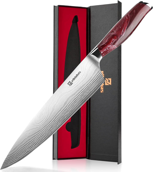KD Multipurpose Super Sharp Chef Knife Wangy Handle with Gift Box