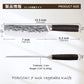 7 Inch Nakiri Knife for Vegetable Meat- Japanese All Purpose Chefs Chopping Kitchen Knife Asian Cleaver- Professional Forged High Carbon Steel- Wood Handle